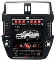 Магнитола для Toyota Land Cruiser Prado 150 2014-2017 - Carmedia SP-12104-S9 ("Тесла-стиль") на Android, 8-ЯДЕР, 4ГБ-64ГБ, SIM-слот (CarPlay)