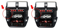 Магнитола для Toyota Land Cruiser Prado 150 2014-2017 - Carmedia SP-12104-S9 ("Тесла-стиль") на Android, 8-ЯДЕР, 4ГБ-64ГБ, SIM-слот (CarPlay)