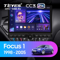 Штатная магнитола Teyes CC3 2K 6/128 Ford Focus 1 (1998-2005) (13" с кнопками)
