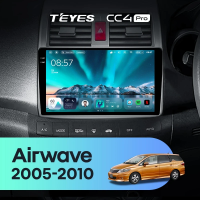 Штатная магнитола для Honda Airwave GJ (2005-2010) Правый руль (Экран 9,5") - Teyes CC4 Pro на Android 13, 8-ядер, 12ГБ-256ГБ, SIM-слот
