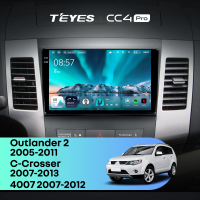 Штатная магнитола Teyes CC4 Pro 8/128 Citroen C-Crosser 1 (2007-2013) Тип-B