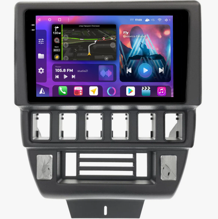 Штатная магнитола FarCar s400 2K для Lada NIVA 1993-2018 на Android  (BX3041M) (CarPlay)