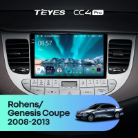 Штатная магнитола для Hyundai Rohens Genesis (2008-2013) (Экран 9,5") - Teyes CC4 Pro на Android 13, 8-ядер, 12ГБ-256ГБ, SIM-слот