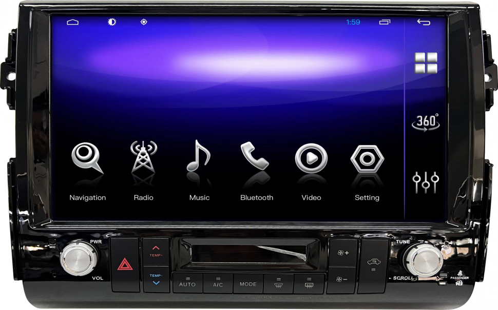 Магнитола для Toyota FJ Cruiser 2005-2022 - Carmedia ZH-T1316 монитор 13.3", Android 12, 8Гб+128Гб, CarPlay, SIM-слот (CarPlay)