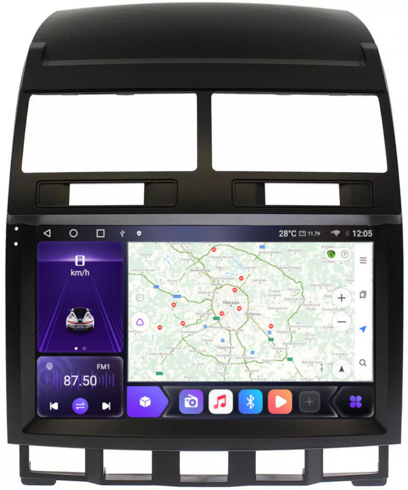 Магнитола для Volkswagen Touareg 2002-2010 - Carmedia OL-9106 QLed, Android 10/12, ТОП процессор, CarPlay, SIM-слот (CarPlay)