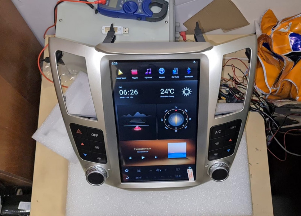 Магнитола для Toyota HARRIER 03-12 - Carmedia ZF-1278W-GE ("Тесла-Стиль") Android 13, 8ГБ+128ГБ, SIM-слот (CarPlay)