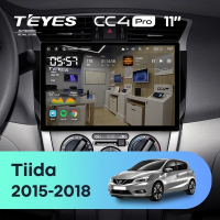 Штатная магнитола для Nissan Tiida C13 (2015-2018) (Экран 11") - Teyes CC4 Pro на Android 13, 8-ядер, 12ГБ-256ГБ, SIM-слот