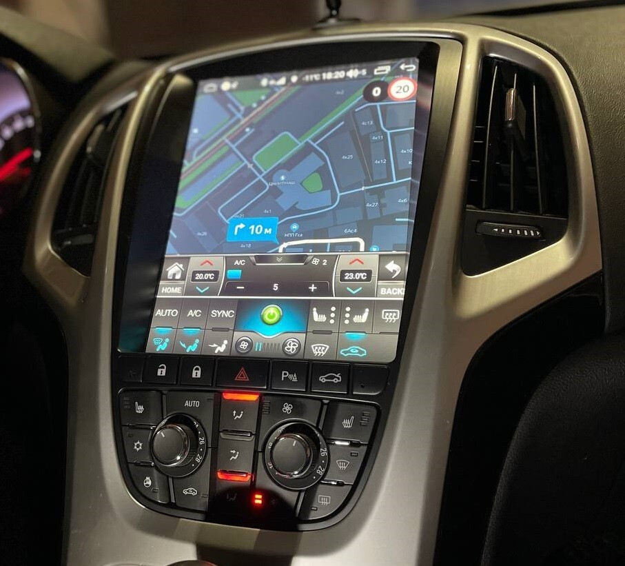 Магнитола для Opel Astra J 2010-2015 - Carmedia ZF-1227-Q6 ("Тесла-Стиль") Android 11, 8ГБ+128ГБ, SIM-слот (CarPlay)