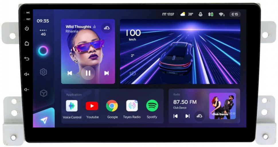 Магнитола для Suzuki Grand Vitara 2005-2016 - Teyes CC3 Android 10, ТОП процессор, 4/32 Гб, CarPlay, SIM-слот (CarPlay)