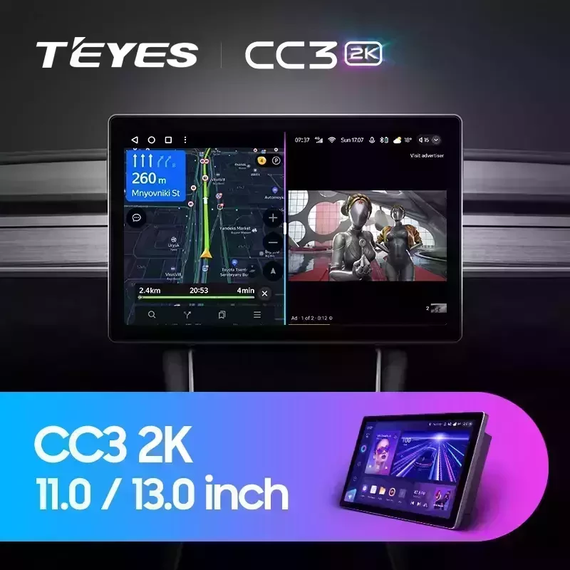 Магнитола для Toyota Alphard H30, Vellfire 2 2015-2023 - Teyes CC3-2K монитор 13", QLED+2K, Android 10, ТОП процессор, 4G SIM-слот, CarPlay (CarPlay)