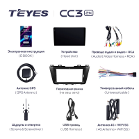 Штатная магнитола Teyes CC3 2K 4/64 Honda Accord 7 (2002-2008) F1 (0din)