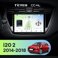 Штатная магнитола для Hyundai i20 2 GB (2014-2018) - Teyes CC4L на Android 14, 8-ядер, 6ГБ-64ГБ, SIM-слот