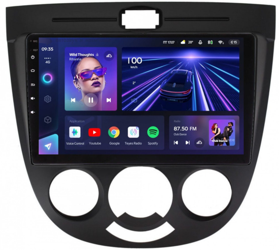 Магнитола для Chevrolet Lacetti (хэтчбек) - Teyes CC3 Android 10, ТОП процессор, 4/32 Гб, CarPlay, SIM-слот (CarPlay)