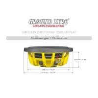 Ground Zero GZHW 10SPL-D2 FLAT - сабвуферный динамик