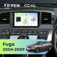 Штатная магнитола для Nissan Fuga (2004-2009) F1 - Teyes CC4L на Android 14, 8-ядер, 6ГБ-64ГБ, SIM-слот