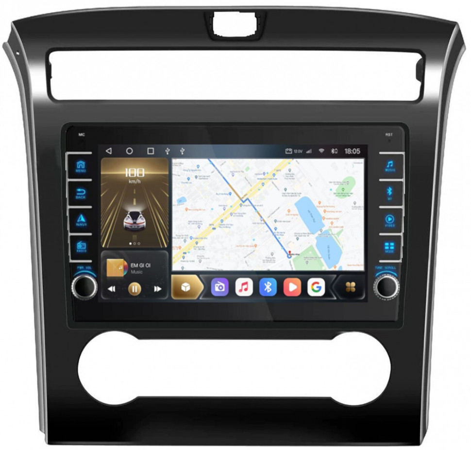 Магнитола для Hyundai Tucson 2021+ - Carmedia OL-1775 (крутилки) QLed, Android 10, ТОП процессор, CarPlay, SIM-слот (CarPlay)