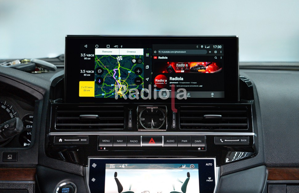 Монитор Android 12,3" для Toyota Land Cruiser 200 2016+ RDL-LC200-16 LCD