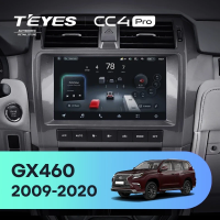 Штатная магнитола для Lexus GX460 J150 (2009-2020) (Экран 10,36") - Teyes CC4 Pro на Android 13, 8-ядер, 8ГБ-128ГБ, SIM-слот