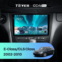 Штатная магнитола для Mercedes-Benz E-Class S211 W211 CLS-Class C219 (2002-2010) (Экран 9,5") - Teyes CC4 Pro на Android 13, 8-ядер, 8ГБ-128ГБ, SIM-слот