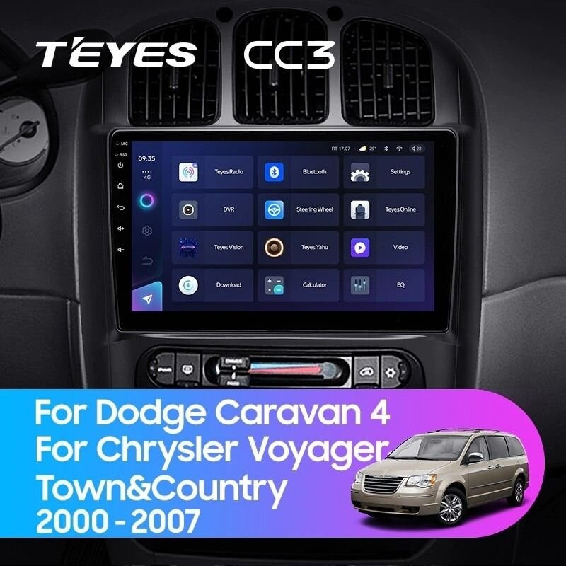 Штатная магнитола Teyes CC3 4/32 Chrysler Town & Country 4 RS (2000-2007) Тип-A
