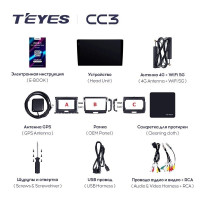 Штатная магнитола Teyes CC3L 4/32 Ford Ranger P703 (2015-2022) Тип-C