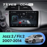 Штатная магнитола для Honda Fit 2 GE (2007-2014) / Jazz 2 (Экран 10,36") - Teyes CC4 Pro на Android 13, 8-ядер, 8ГБ-128ГБ, SIM-слот