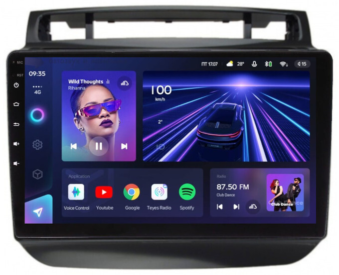 Магнитола для VW Touareg 2010-2018 (RCD550) - Teyes CC3L Android 10, 8-ядер, 4ГБ+32ГБ, SIM-слот (CarPlay)