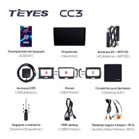 Штатная магнитола Teyes CC3L 4/64 Ford Ranger P703 (2015-2022) Тип-A