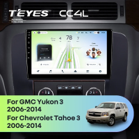 Штатная магнитола для Chevrolet Tahoe (2006-2014) (Черная) / GMC Yukon 3 (2006-2014) - Teyes CC4L на Android 14, 8-ядер, 6ГБ-64ГБ, SIM-слот