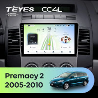 Штатная магнитола для Mazda Premacy 2 (2005-2010) - Teyes CC4L на Android 14, 8-ядер, 6ГБ-64ГБ, SIM-слот