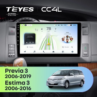 Штатная магнитола для Toyota Previa, Estima AHR20 XR50 (2006-2019) - Teyes CC4L на Android 14, 8-ядер, 6ГБ-64ГБ, SIM-слот