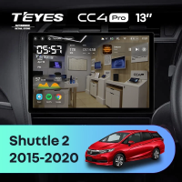 Штатная магнитола для Honda Shuttle 2 (2015-2020) Правый руль (Экран 13") - Teyes CC4 Pro на Android 13, 8-ядер, 12ГБ-256ГБ, SIM-слот