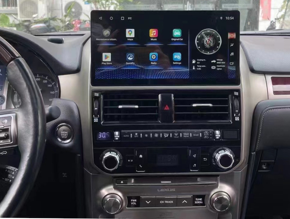 Магнитола для Lexus GX 400/460 2009-2019 - Carmedia ZH-L1220 монитор 12.3", Android 12, 8Гб+128Гб, CarPlay, SIM-слот (CarPlay)