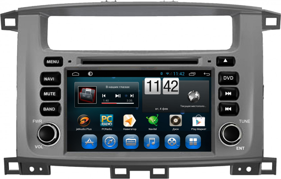 Магнитола для Toyota Land Cruiser 100 2002-2007 - Carmedia KR-7083-S10 на Android 10, 4Гб+64Гб, CarPlay, 4G SIM-слот