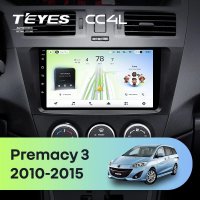 Штатная магнитола для Mazda Premacy 3 (2010-2015) - Teyes CC4L на Android 14, 8-ядер, 6ГБ-64ГБ, SIM-слот