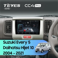Штатная магнитола для Daihatsu Hijet 10 / Suzuki Every 5 (2004-2021) (Экран 9,5") - Teyes CC4 Pro на Android 13, 8-ядер, 8ГБ-128ГБ, SIM-слот