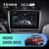 Штатная магнитола для Lexus IS250 XE20 (2005-2013) (Lp) (Экран 10,36") - Teyes CC4 Pro на Android 13, 8-ядер, 8ГБ-128ГБ, SIM-слот
