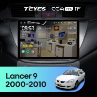 Штатная магнитола для Mitsubishi Lancer 9 CS (2000-2010) (Экран 11") - Teyes CC4 Pro на Android 13, 8-ядер, 8ГБ-128ГБ, SIM-слот
