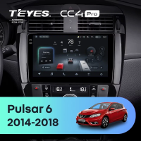 Штатная магнитола для Nissan Pulsar 6 NB17 (2014-2018) (Экран 9,5") - Teyes CC4 Pro на Android 13, 8-ядер, 8ГБ-128ГБ, SIM-слот