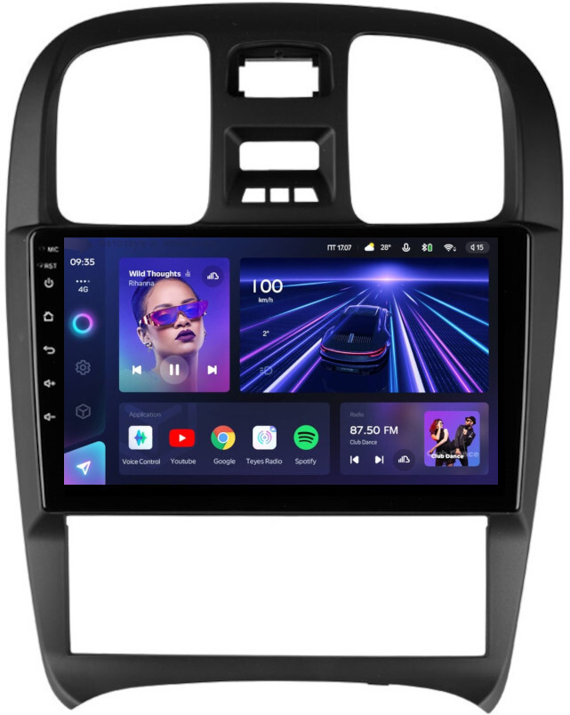 Магнитола для Hyundai Sonata 2001-2013 - Teyes CC3 Android 10, ТОП процессор, 4/32 Гб, CarPlay, SIM-слот (CarPlay)