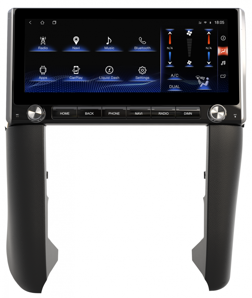 Магнитола для Toyota Fortuner 2015-2022 - Carmedia ZH-T1221 монитор 12.3", Android 12, 8Гб+128Гб, CarPlay, SIM-слот (CarPlay)