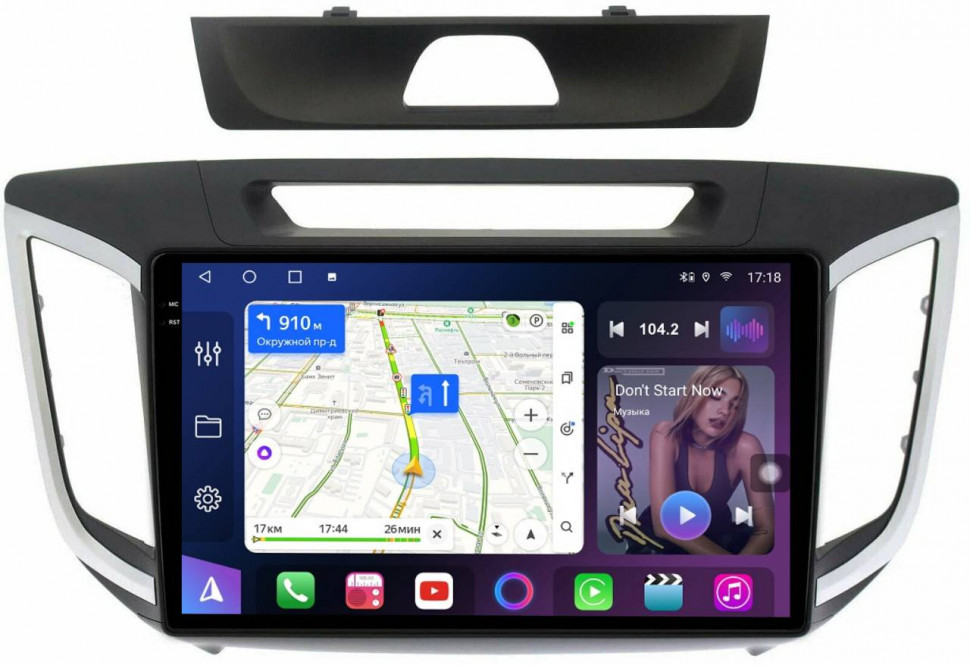 Штатная магнитола FarCar s500 Plus 2K для Hyundai Creta на Android  (GX407M)