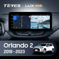 Штатная магнитола Teyes LUX ONE 6/128 Chevrolet Orlando 2 (2018-2023) Тип-A