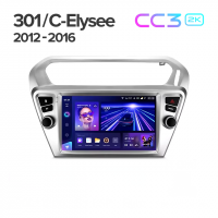 Штатная магнитола Teyes CC3 2K 360 6/128 Citroen C-Elysee (2012-2016) F1