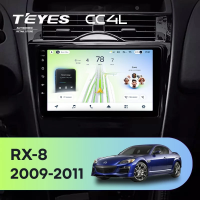 Штатная магнитола для Mazda RX-8 SE (2009-2011) - Teyes CC4L на Android 14, 8-ядер, 6ГБ-64ГБ, SIM-слот