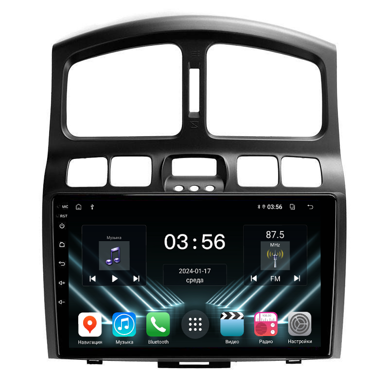 Штатная магнитола FarCar для Hyundai Santa Fe, Santa Fe Classic на Android  (DX3048M) (CarPlay)