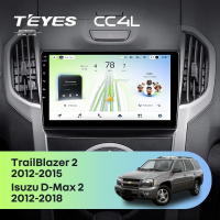 Штатная магнитола для Chevrolet TrailBlazer 2 (2012-2015) / Isuzu D-Max 2 (2012-2018) - Teyes CC4L на Android 14, 8-ядер, 6ГБ-64ГБ, SIM-слот