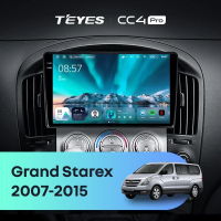 Штатная магнитола для Hyundai Grand Starex (2007-2015) (Экран 9,5") - Teyes CC4 Pro на Android 13, 8-ядер, 12ГБ-256ГБ, SIM-слот