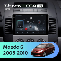 Штатная магнитола для Mazda 5 2 CR (2005-2010) (Экран 9,5") - Teyes CC4 Pro на Android 13, 8-ядер, 8ГБ-128ГБ, SIM-слот