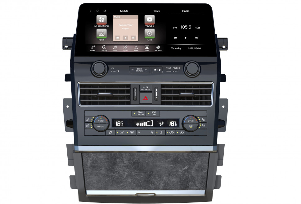 Магнитола для Nissan Patrol Y62  - Carmedia ZH-N1213 монитор 12.3", Android 12, 8/128Гб, CarPlay, 4G SIM-слот